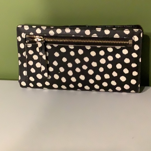 Kate Spade Black and White Polka Dot Wallet - Picture 2 of 10
